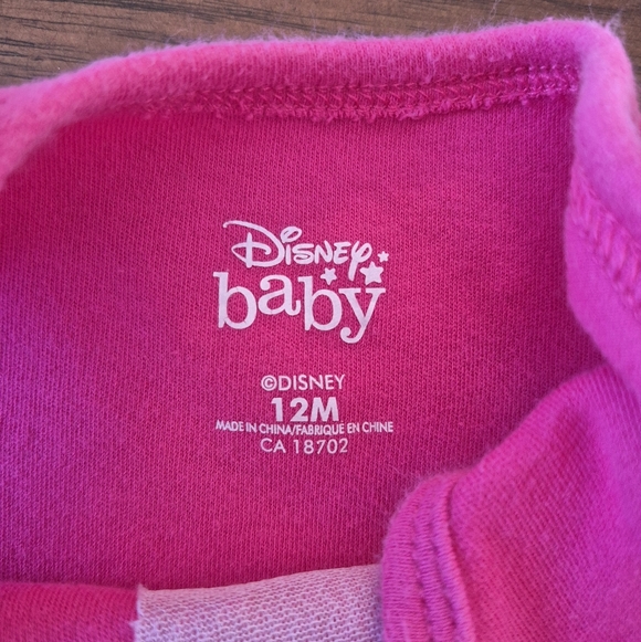 Disney Girls Pink Minnie Mouse Summer Romper Size 12M - Picture 3 of 3